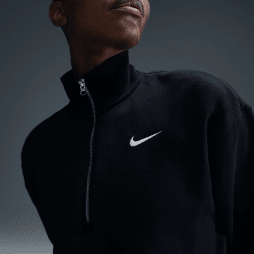 Sweat court à demi-zip Nike Sportswear Phoenix Fleece pour femme