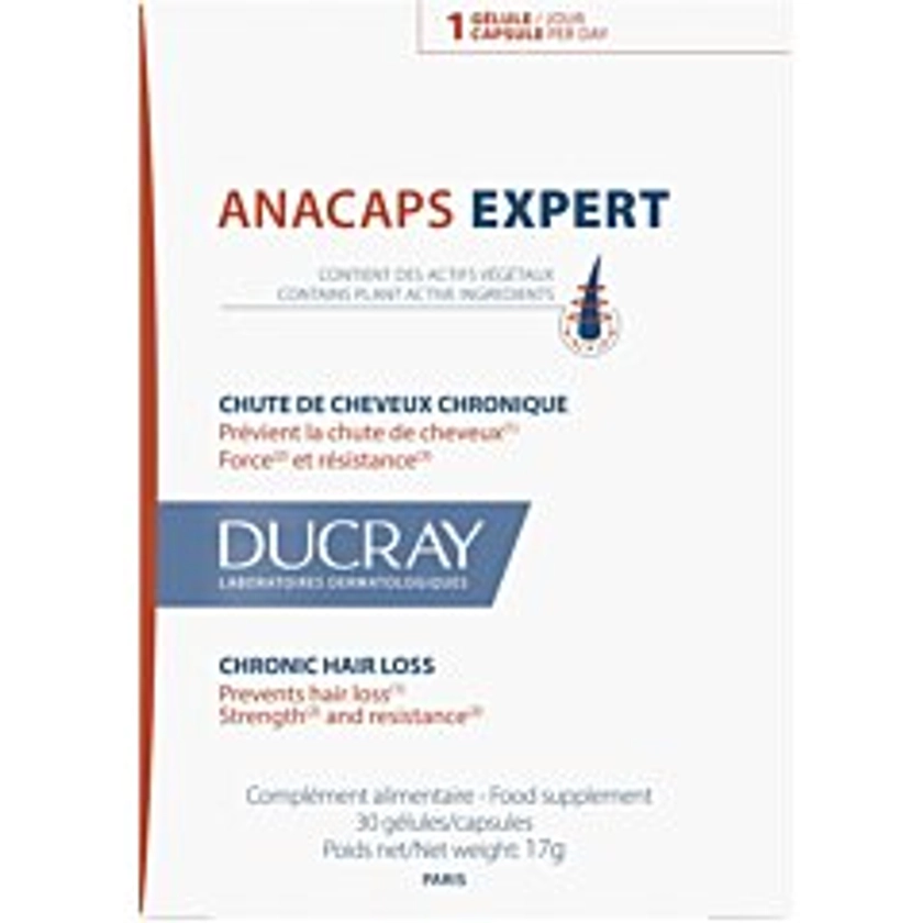 Ducray Complément alimentaire Chute de cheveux Anacaps Expert 90 capsules au meilleur prix | E.Leclerc