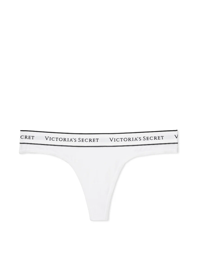 Buy Logo Cotton Thong Panty - Order Panties online 5000004815 - Victoria's Secret US