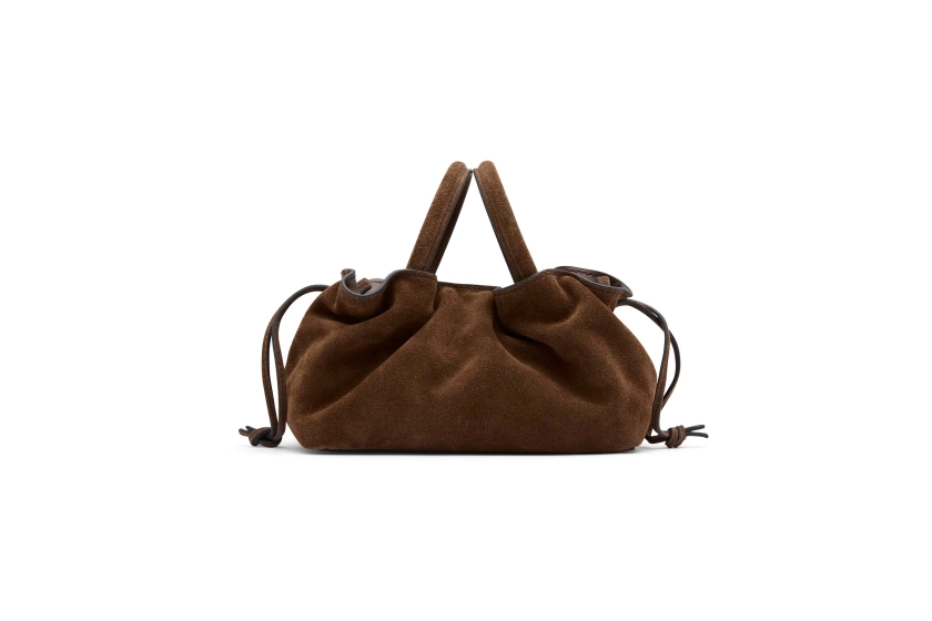 21.55 Brown Suede Mila Mini Tote