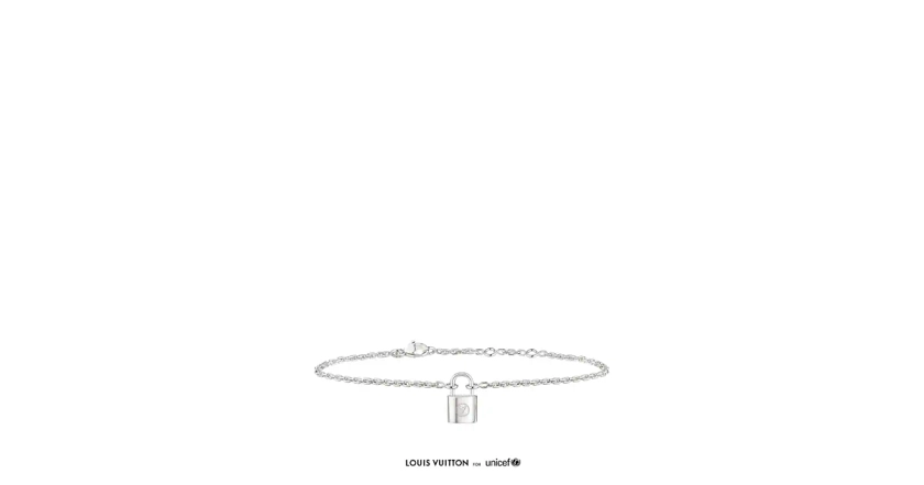 Les collections de Louis Vuitton : Bracelet Silver Lockit, argent