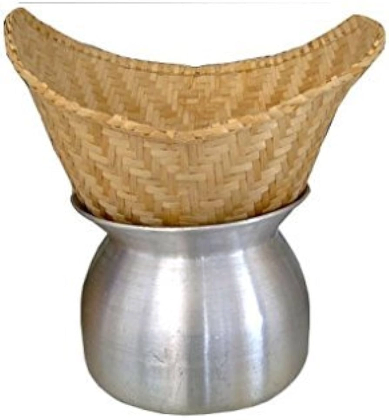 Amazon.com: Set of Sticky Rice Steamer Pot and Basket Cook Kitchen Cookware Tool: Home & Kitchen