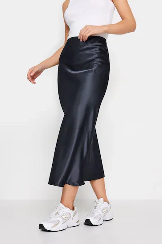 Buy PixieGirl Petite Blue Satin Midaxi Skirt from the Next UK online shop
