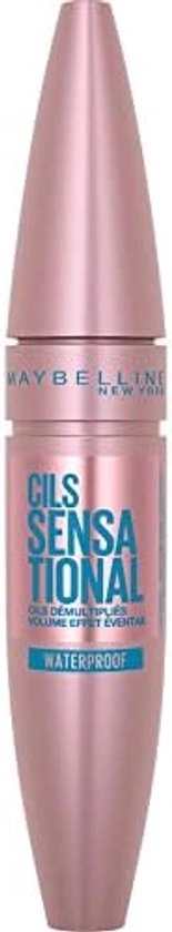 Maybelline New York - Mascara Volume Waterproof - Cils Sensational - Noir - 9,4 ml