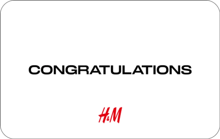 H&M UK | E-gift Card | Personalize Card