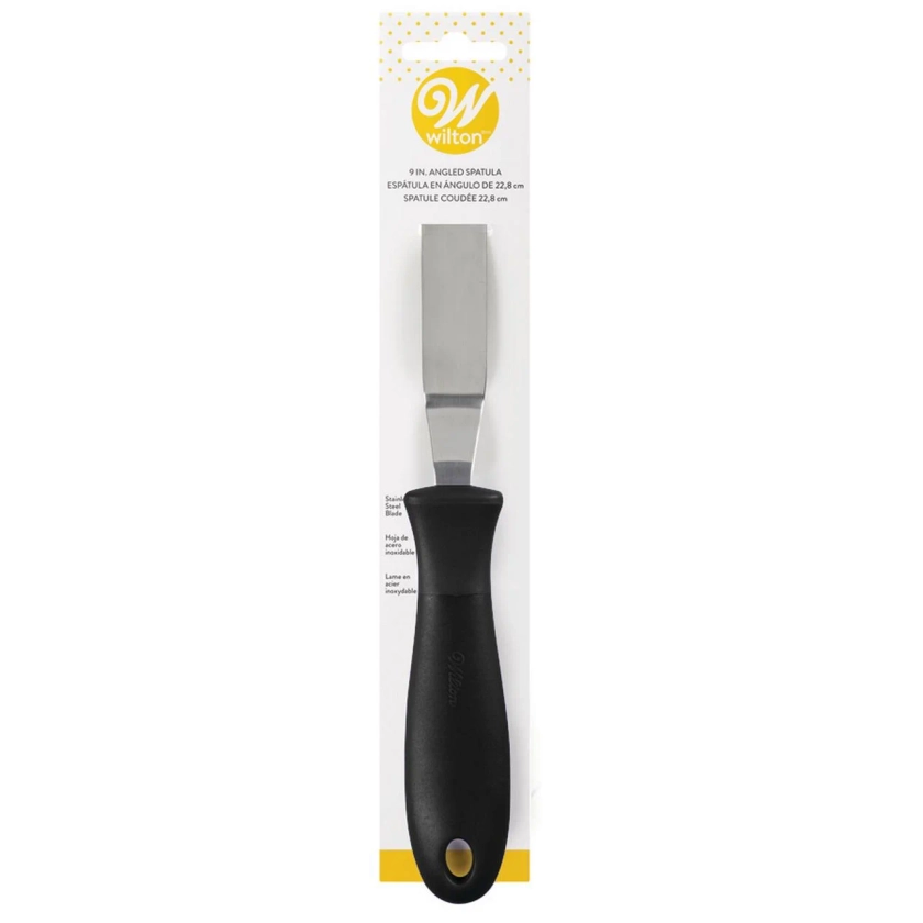 Wilton Angled Icing Spatula, 9-inch, Black