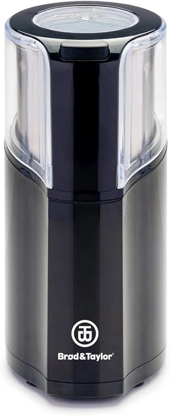 Brod & Taylor Coffee & Spice Grinder | Quiet Electric Stainless Steel, Removable 10oz Cup