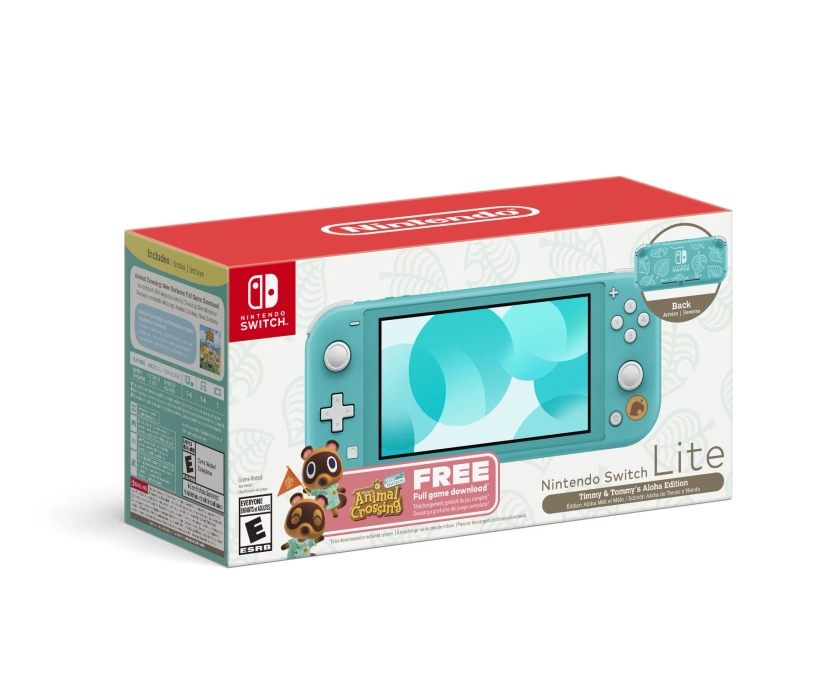 Nintendo Switch™ Lite (Timmy & Tommy’s Aloha Edition) Animal Crossing™: New Horizons Bundle (Full Game Download Included) - Walmart.com