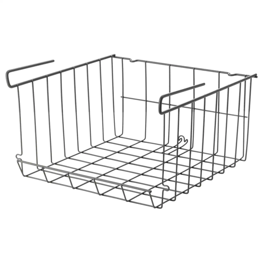 OBSERVATÖR grey-brown, clip-on basket - IKEA