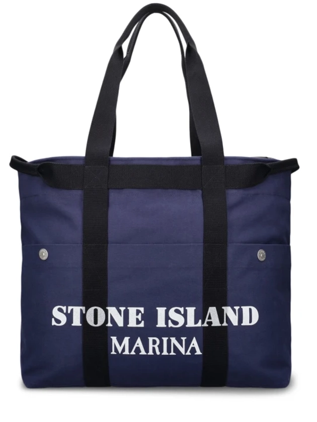 Sac cabas imprimé marina - Stone Island - Homme | Luisaviaroma