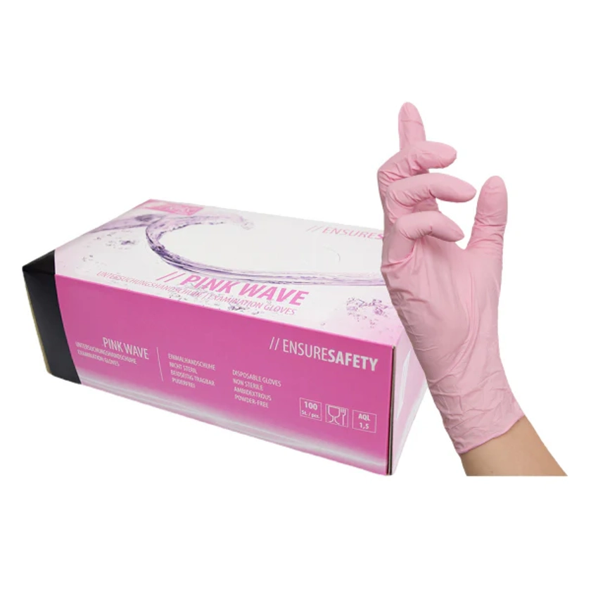 Gants Nitrile Pink