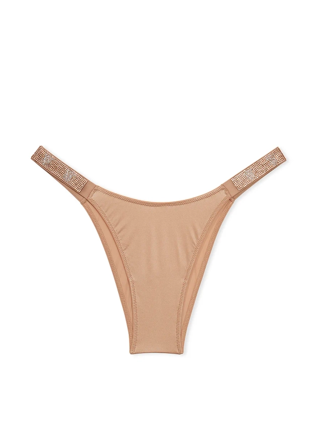 Buy Shine Strap Cut-Out Back Lace Brazilian Panty - Order Brazilian online 5000007236 - Victoria's Secret US