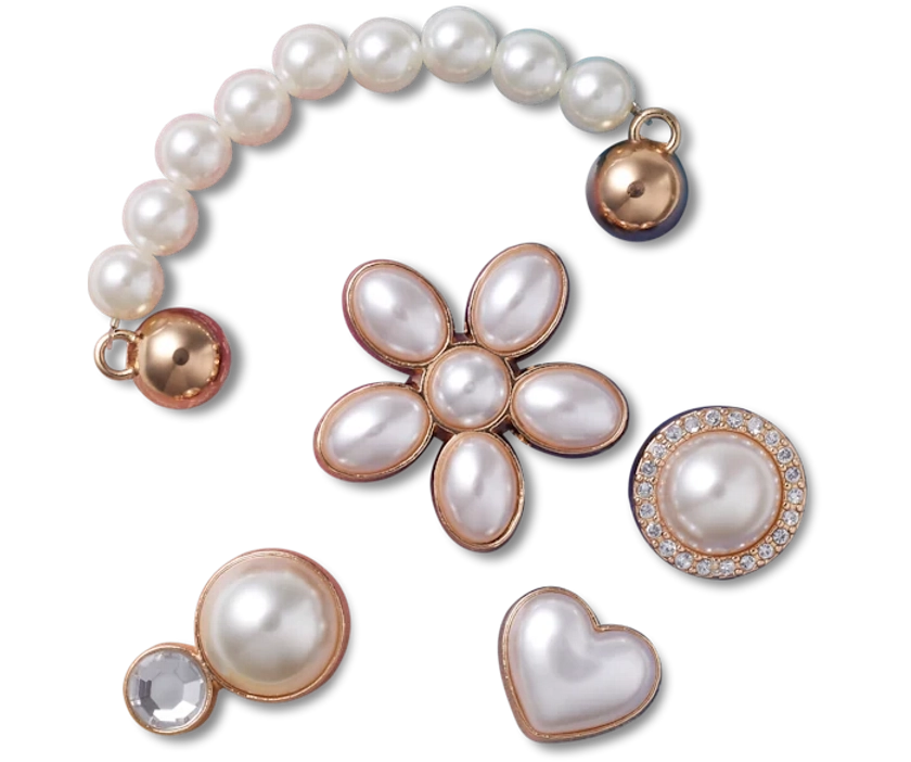 Dainty Pearl Jewelry 5 Pack Jibbitz™ charms - Crocs
