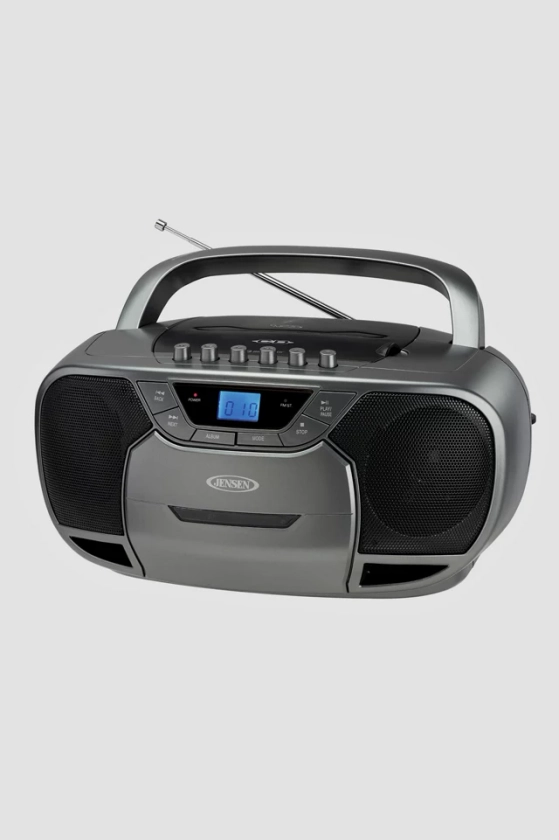 Jensen CD590 Portable Bluetooth CD Cassette AM/FM Boombox