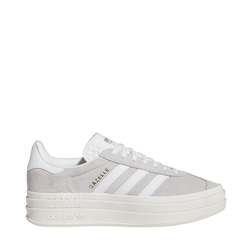 Womens adidas Gazelle Bold Athletic Shoe - Grey / White