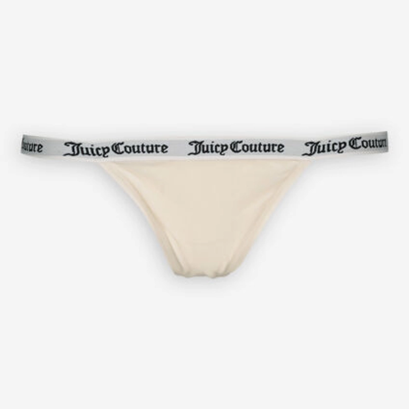 Cream Velour Thong - TK Maxx UK