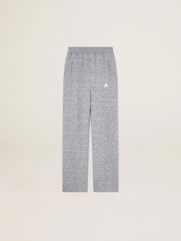 Pantalon de jogging femme gris avec étoile dorée sur le devant | Golden Goose