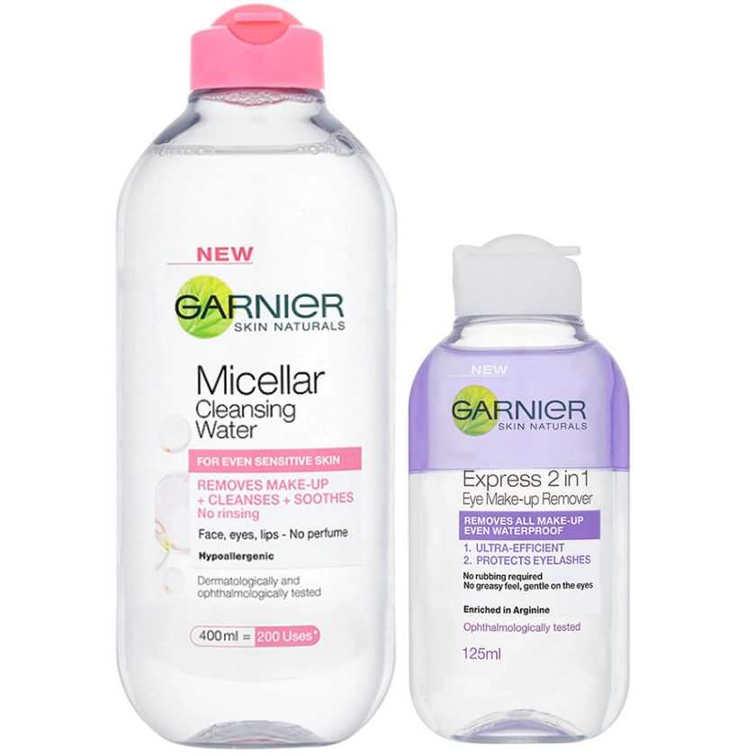 Garnier Micellar Water and Makeup Remover for Sensitive Skin Kit Exclusive (Worth £9.48) | LOOKFANTASTIC