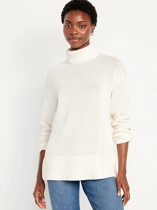 Turtleneck Tunic Sweater