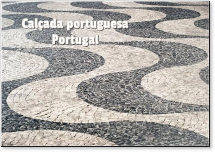 Aimant de réfrigérateur Calçada Portuguesa, Lisboa, Portugal