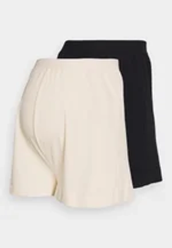 2 PACK - Short - black/ beige