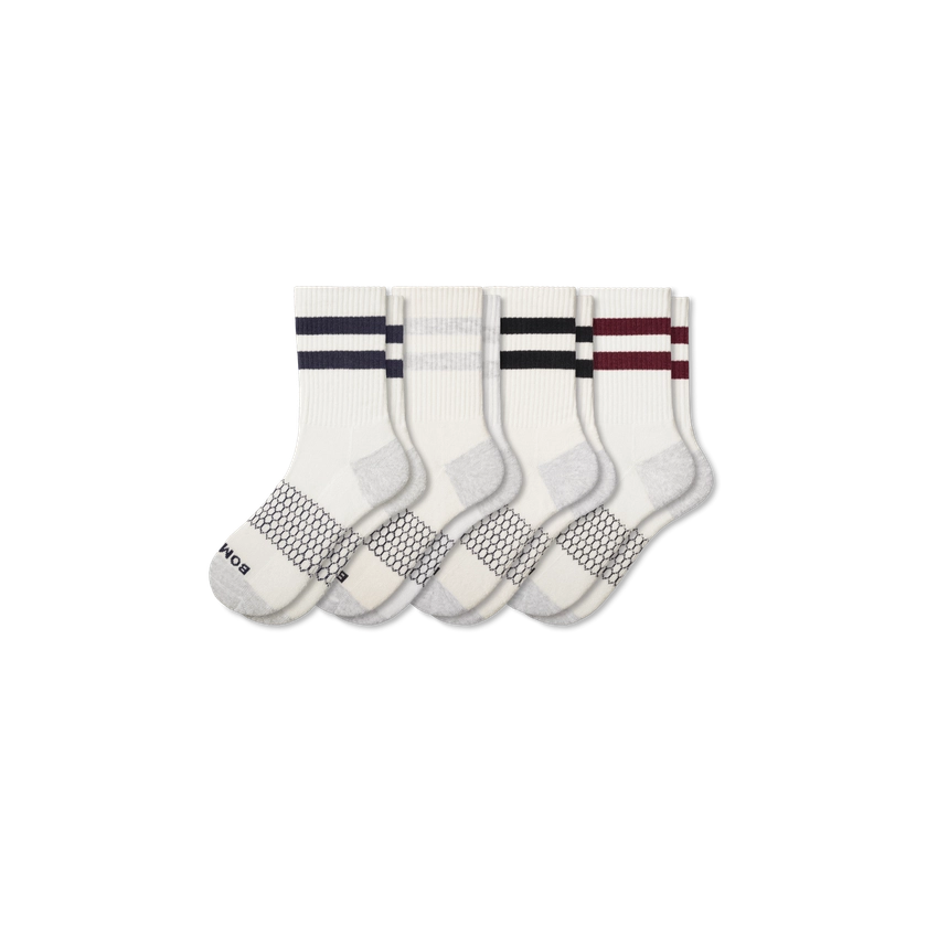 Women's Vintage Stripes Half Calf Socks 4-Pack