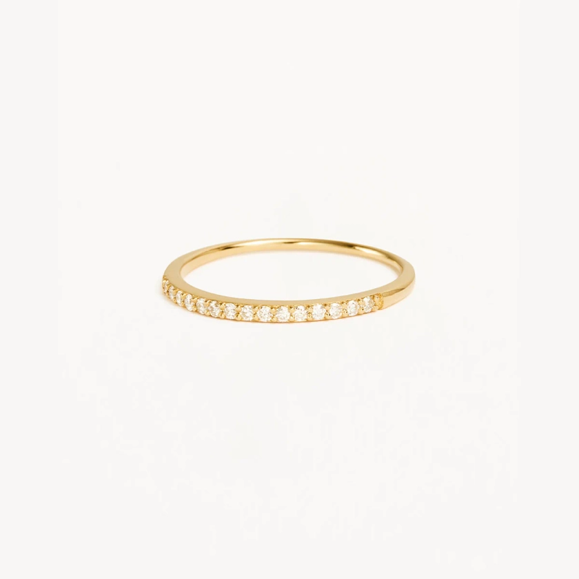 14k Solid Gold Diamond Halo Ring