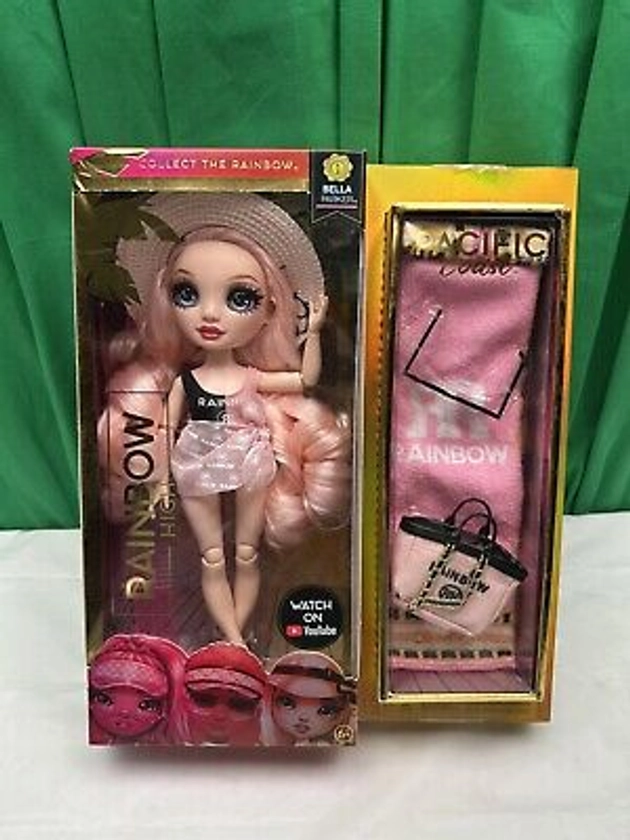 Rainbow High Fashion Doll Bella Parker Pacific Coast Collection - New In Box