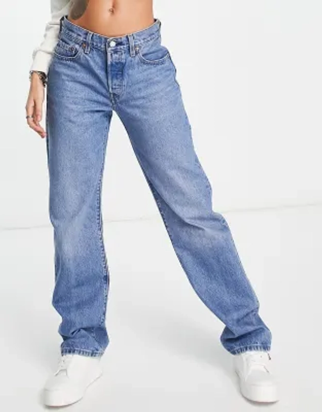 Levis - 501 - Jean style années 90 - Bleu délavé moyen | ASOS