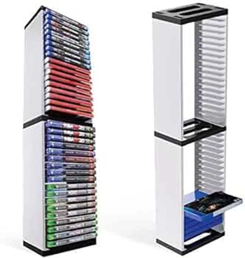 36 Game Discs Storage Holder Stand for PS5 Game Storage Compatible with PS5/PS4/Xbox/Nintendo Switch