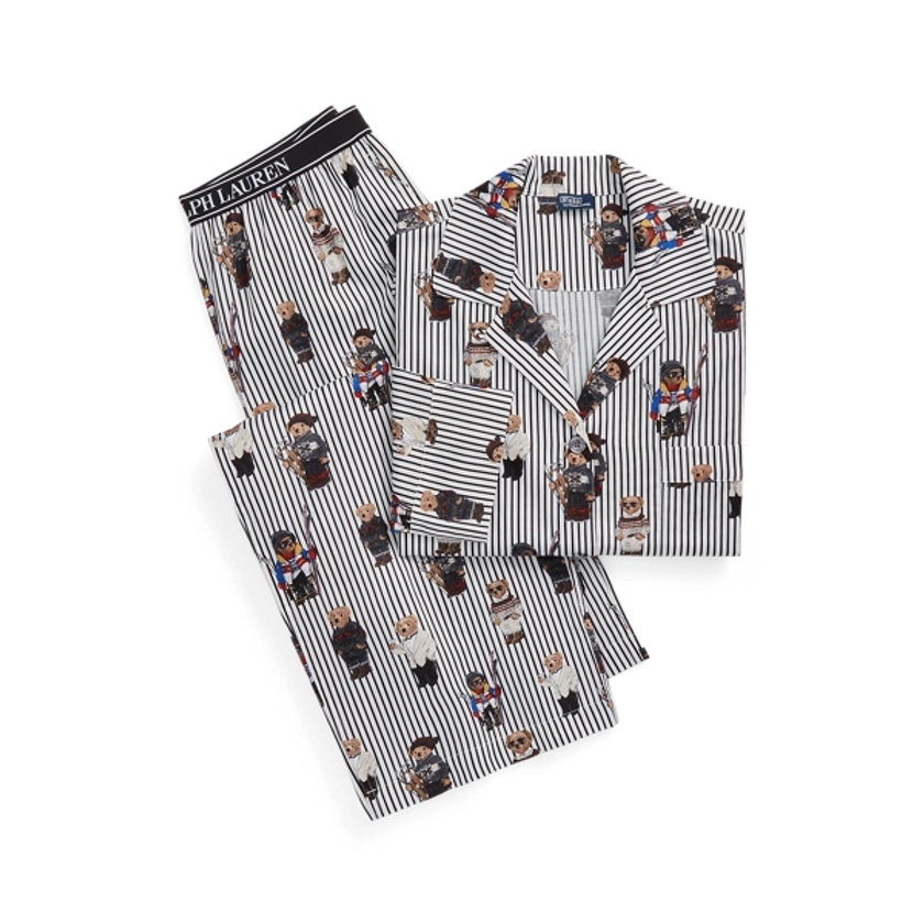 Polo Bear Sateen Pyjama Set for Women | Ralph Lauren® UK