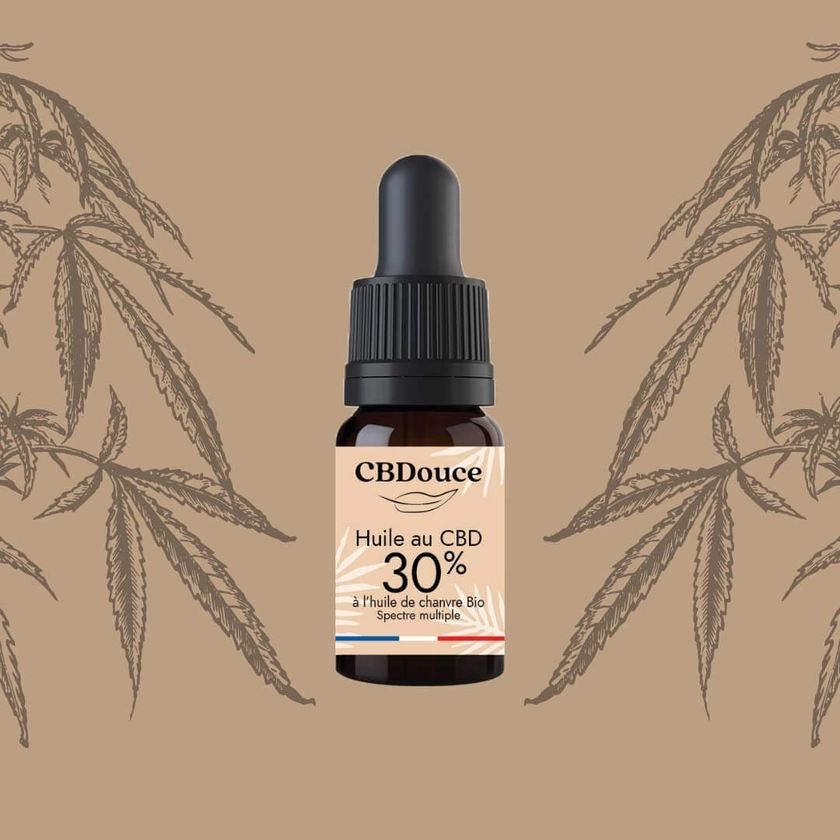 Huile de cannabis CBD 30% chanvre BIO & made in France 10mL