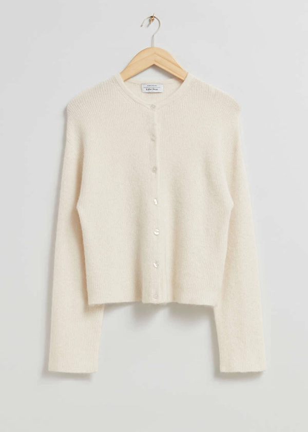 Knitted Cardigan - Ivory - & Other Stories WW