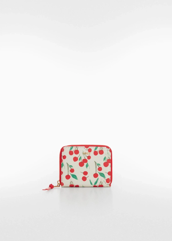Cherry printed wallet - Women | Mango USA