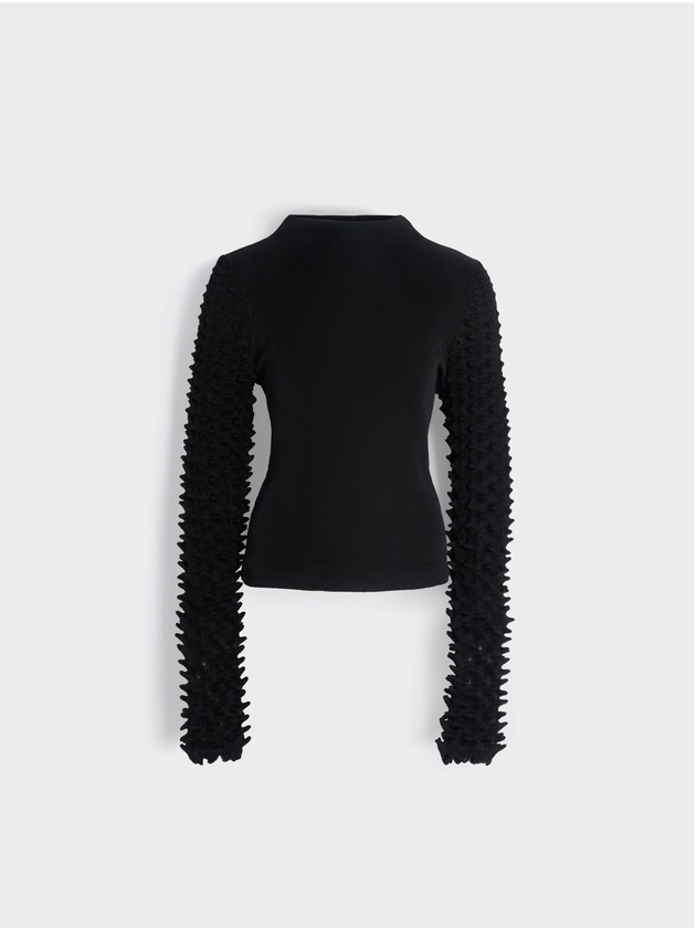 GRADIENT SPIKES LONG SLEEVE TOP — ChetLo