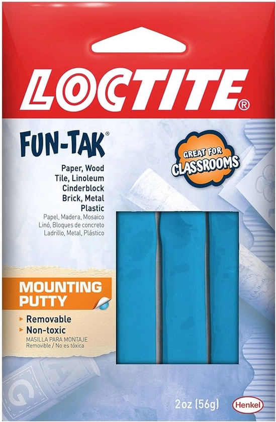 Amazon.com: Loctite Fun-Tak Mounting Putty, 2 oz : Office Products