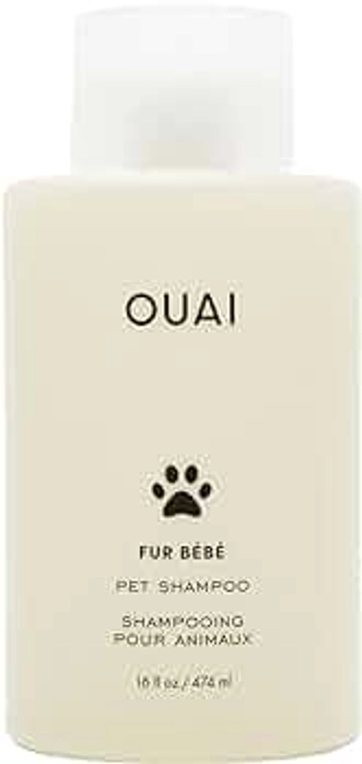 OUAI Fur Bébé Pet Shampoo, Mercer Street Scent - Dog Shampoo and Coat Wash for Hydrating, Cleansing and Adding Shine to Pet Hair - Pet Supplies by OUAI (16 Fl Oz)