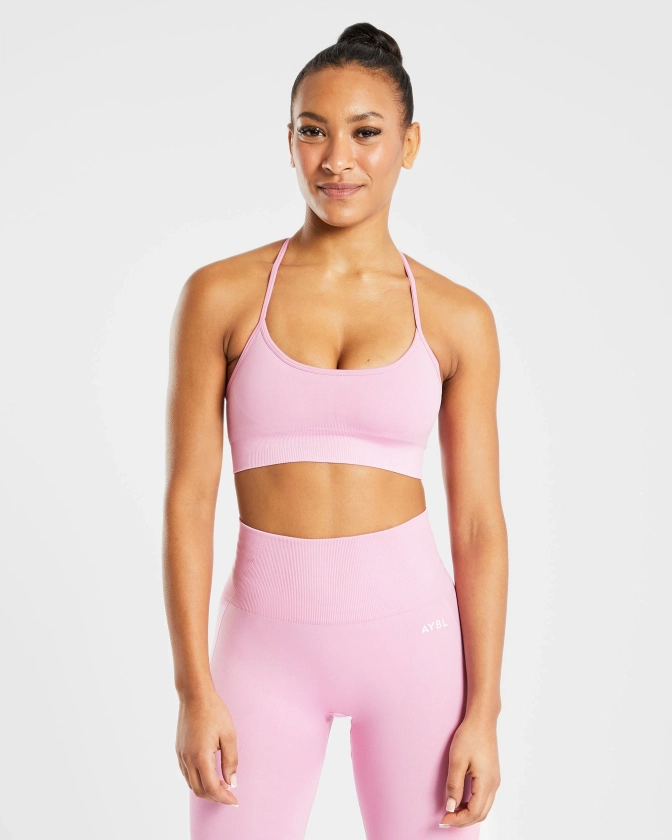 Empower Seamless Sports Bra - Baby Pink