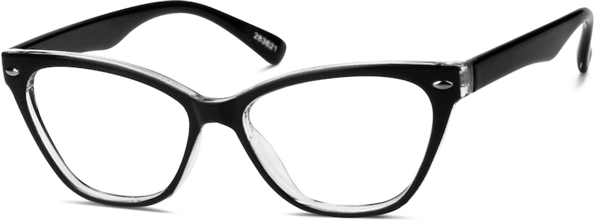 Black Cat-Eye Glasses #283621 | Zenni Optical