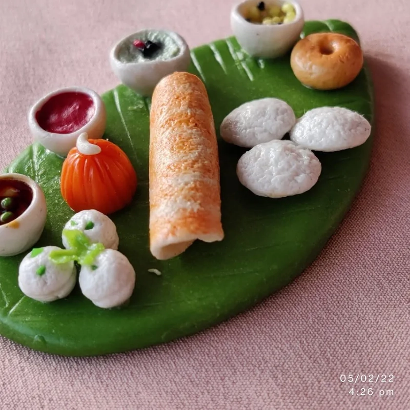 R3 Creation South Indian Dishes Fridge Magnet Miniature Food 3D Fridge Magnet Best Souvenir Gift 100% Made in India : Amazon.in: Home & Kitchen