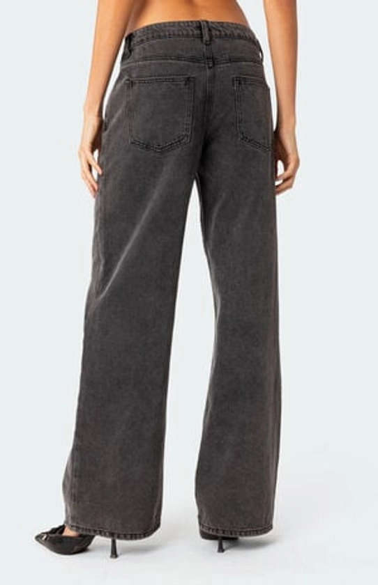 Edikted Raelynn Washed Low Rise Jeans | PacSun