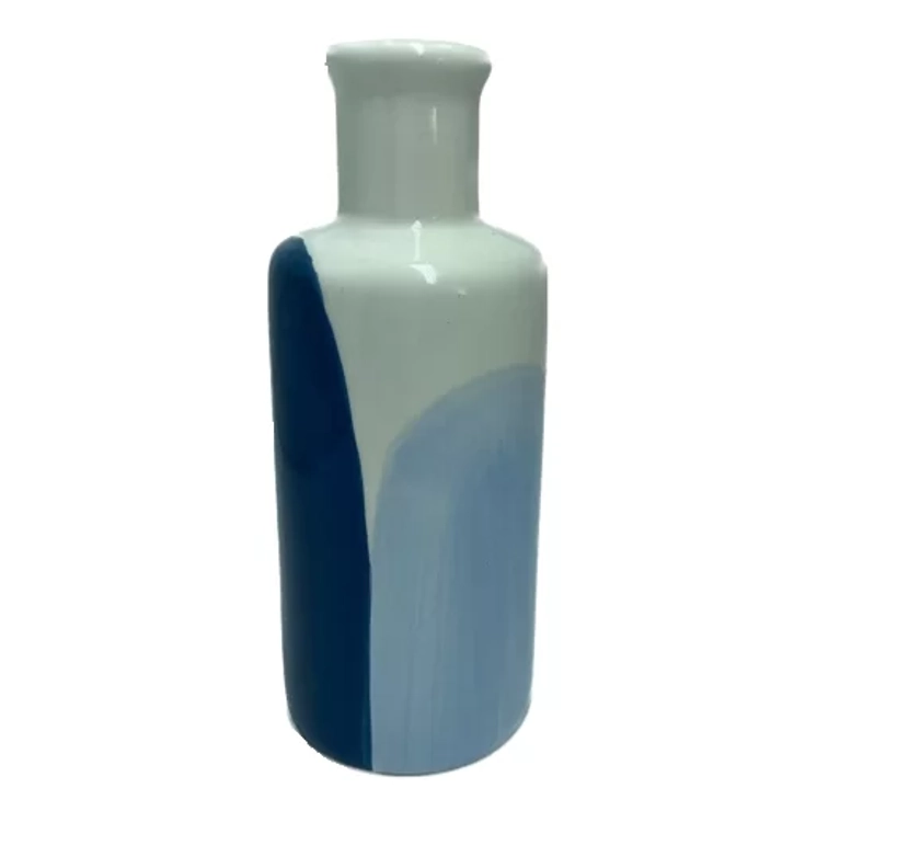 Vaso Decorativo Cerâmica 15cm/ 6,8d Azul