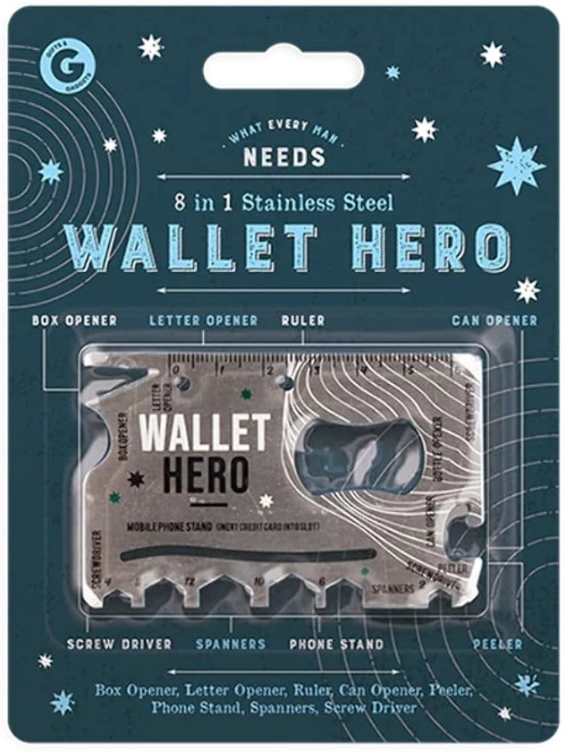 8 in 1 Wallet Hero : Amazon.co.uk: Fashion