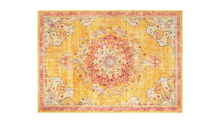 Tapis vintage Jaune 200x290cm - Rhys