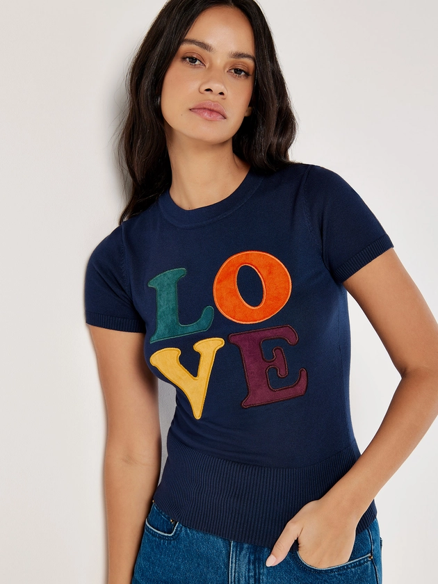 Love Knitted T-Shirt | Apricot Clothing