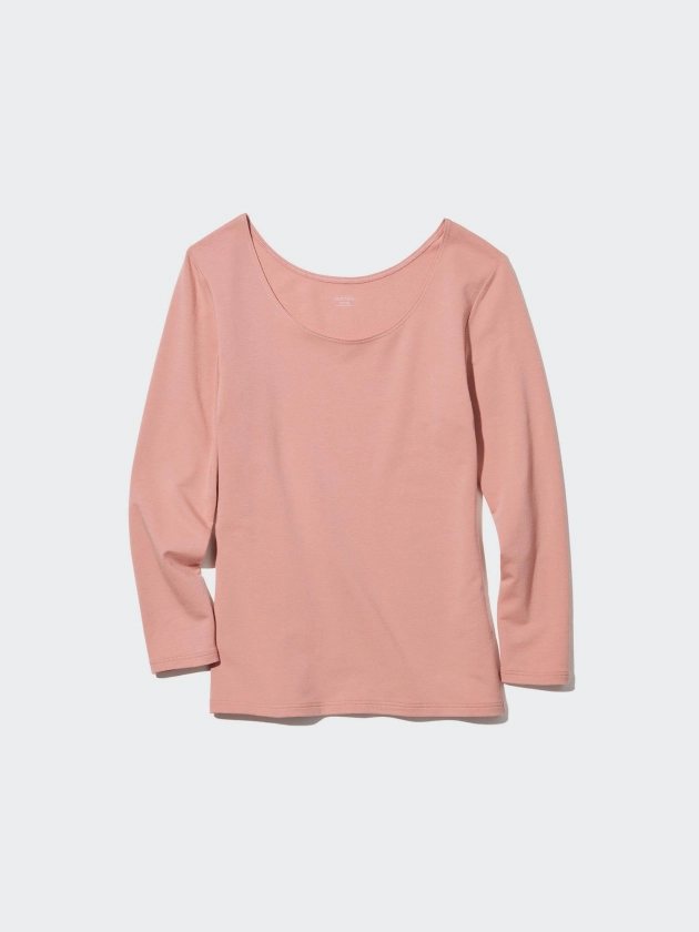 Women's HEATTECH Extra Warm Cotton Scoop Neck T-Shirt | UNIQLO UK