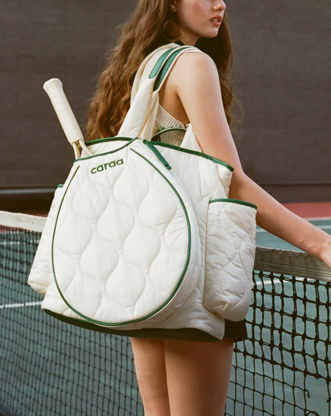 Tennis Quilted Backpack Tote Carra 
