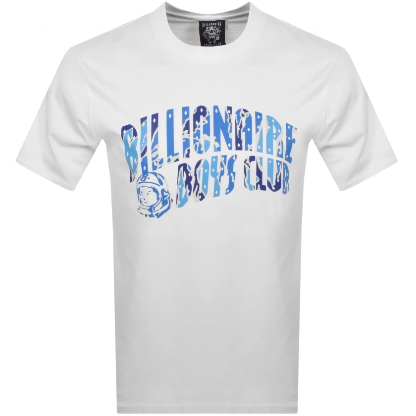 Billionaire Boys Club Camo Arch Logo T Shirt White | Mainline Menswear 