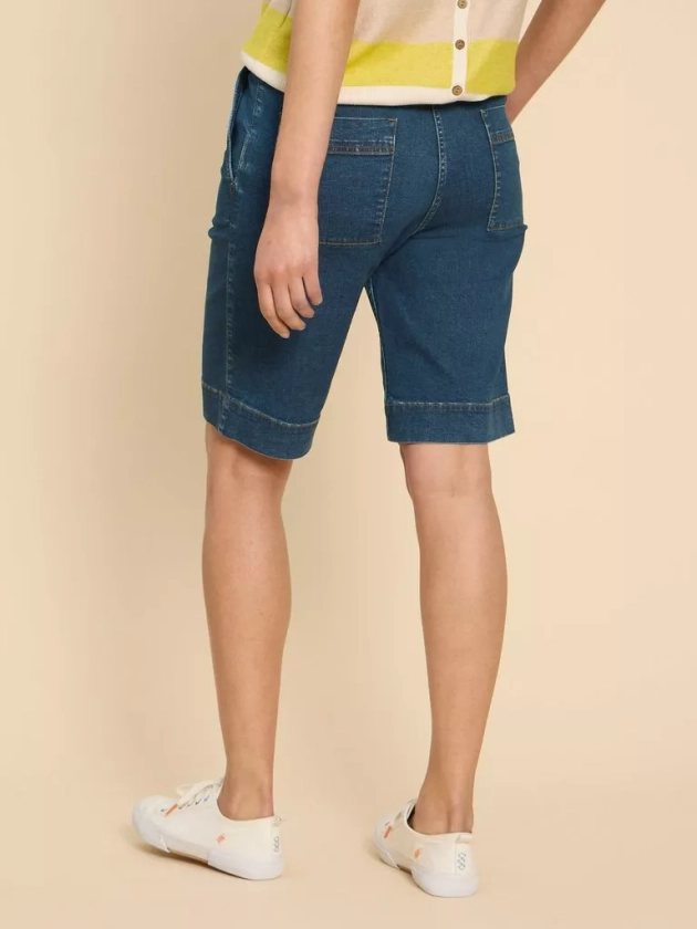 Hayley Denim Shorts in MID DENIM