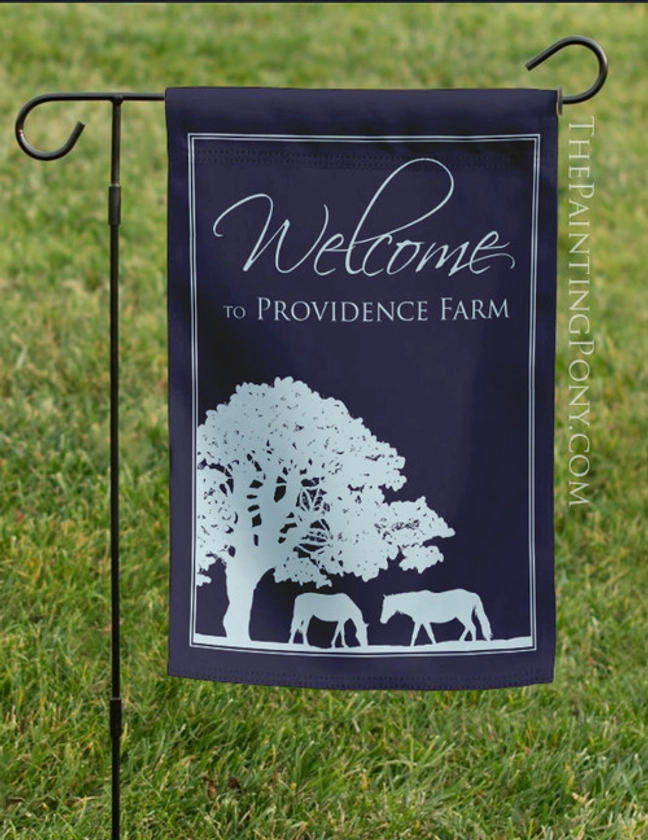 Personalized Horse Farm Garden Flag